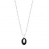 Ying Pendant Necklace, Black Sapphire
