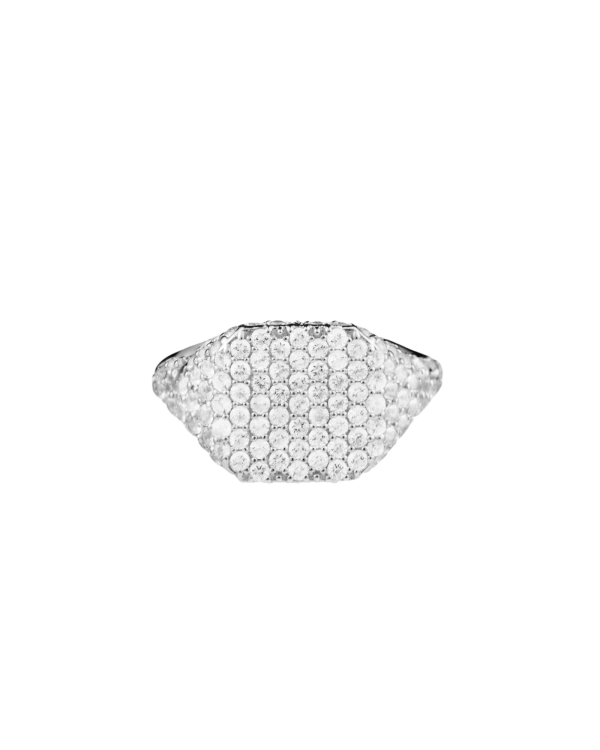 Pavé Rym Signet Ring, Diamond