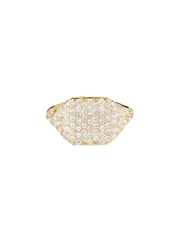 Pavé Rym Signet Ring, Diamond