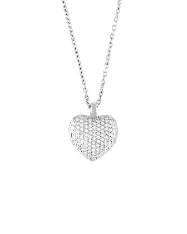 Pavé Lover Locket Necklace, Diamond