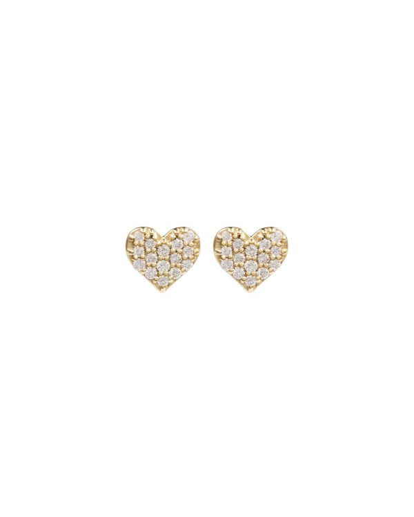 Pavé Tiny Lovers Studs, Diamond