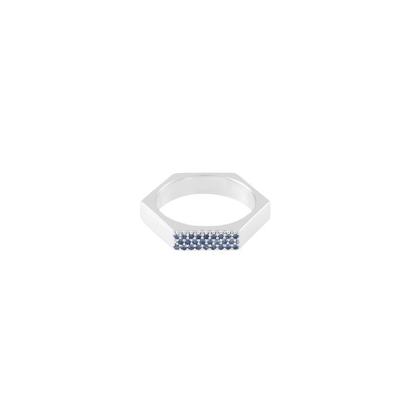 Pavé Slim Chata Band, Blue Sapphire